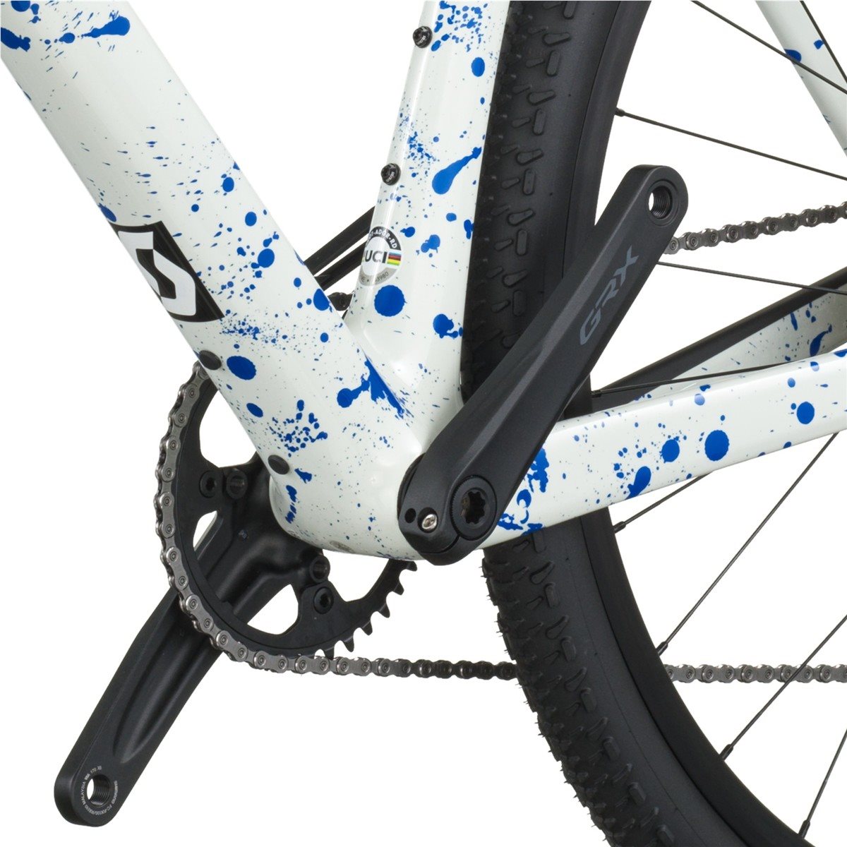 Gravelbike Scott Addict Gravel 30 White/Splatter Blue