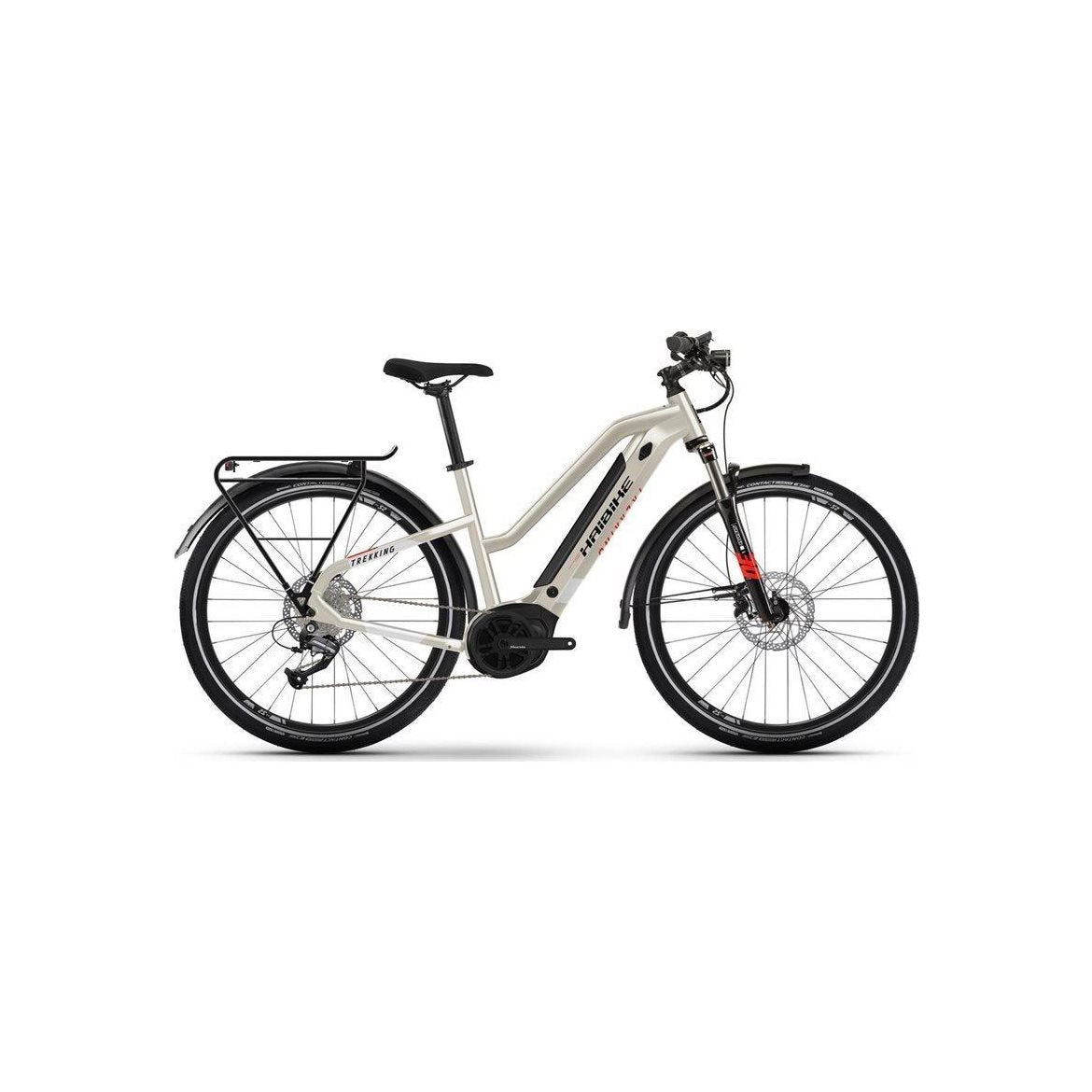 Haibike Elcykel hybrid Trekking 4 Mid Desert/White