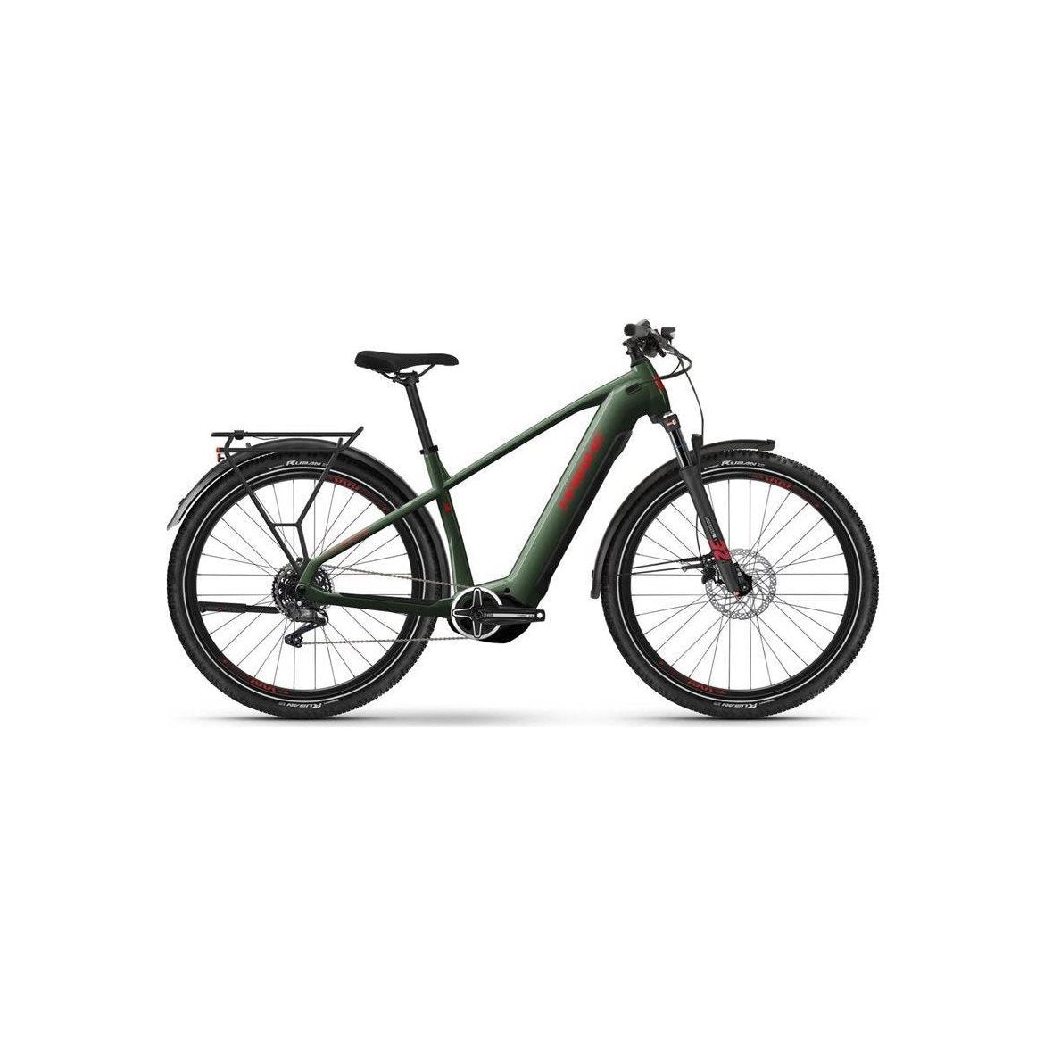 Haibike Elcykel hybrid Trekking 5 High Olive/Red Gloss