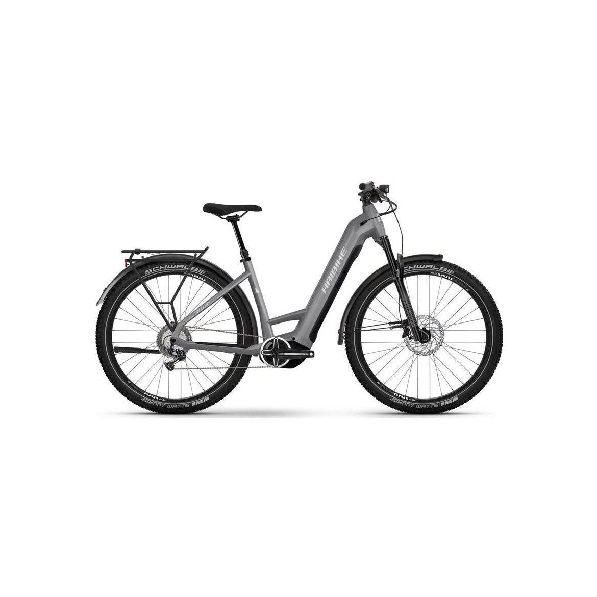 Haibike Elcykel hybrid Trekking 7 Low Urban Grey/White Gloss
