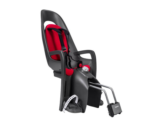 Hamax Cykelsits Caress Med Ramfäste Dark Grey/Red