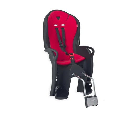 Hamax Cykelsits Kiss Med Ramfäste Black/Red Padding