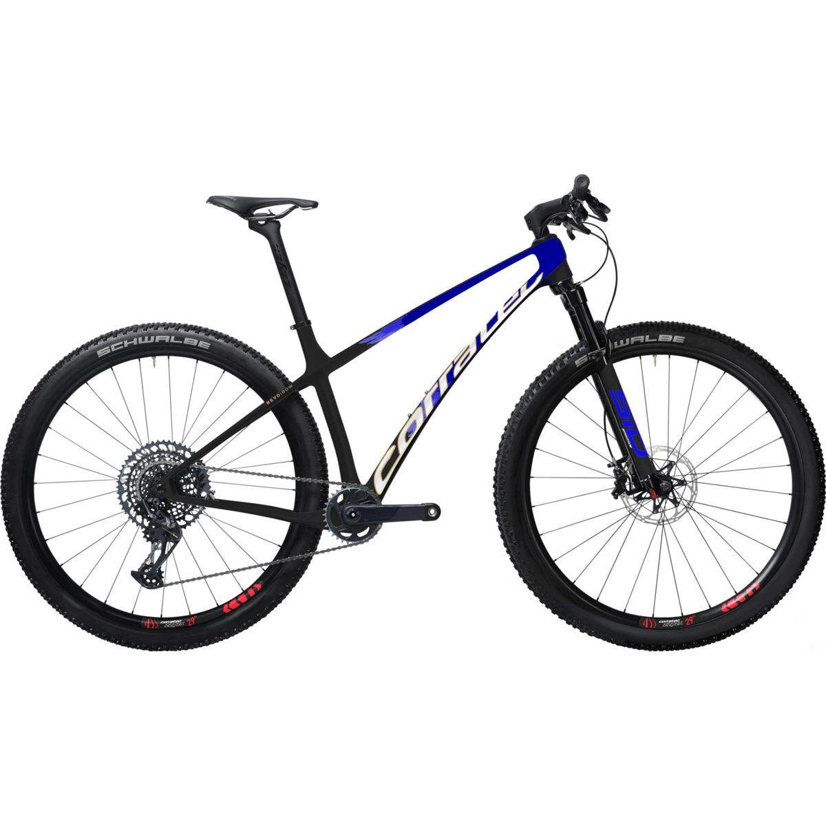 Hardtail MTB Corratec Revo BOW SL Pro Team Black/Blue/White