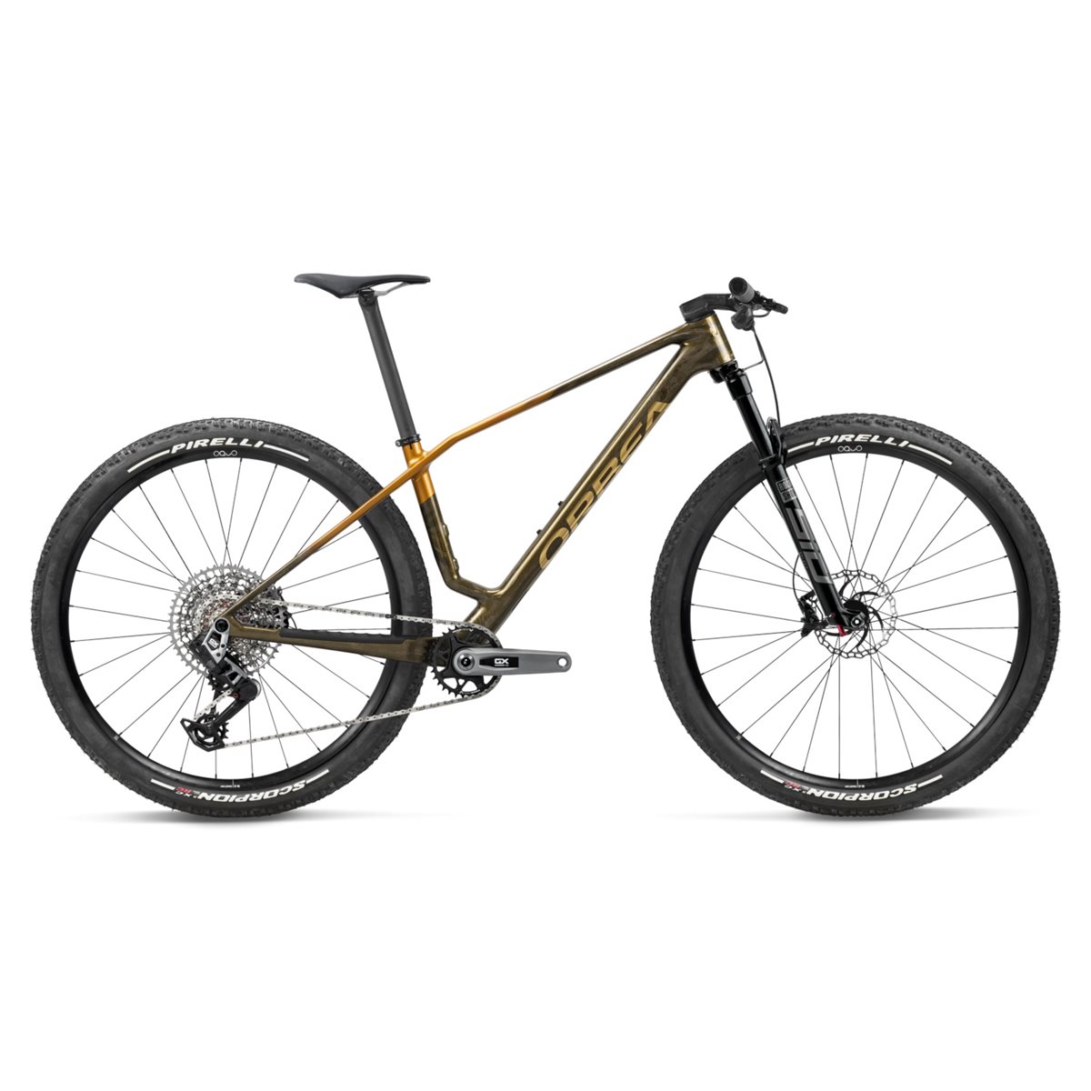 Hardtail MTB Orbea Alma M-Pro Caramel Carbon/Leo Orange