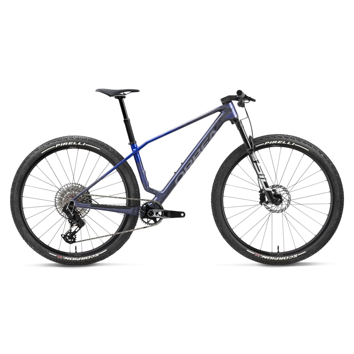 Hardtail MTB Orbea Alma M-Team AXS Noctiluca Carbon/Cobalt Blue