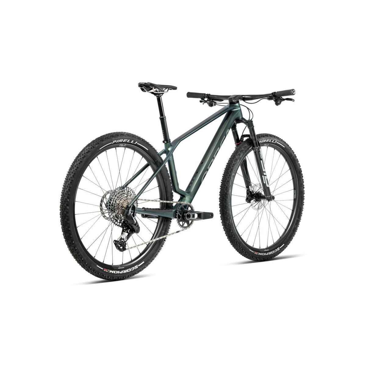 Hardtail MTB Orbea Alma M-Team X0 AXS Seaweed Carbon View