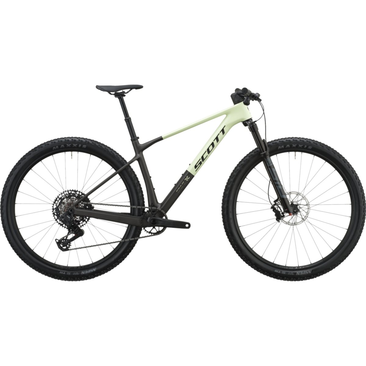 Hardtail MTB Scott Scale RC Team Cream Green/Carbon Black