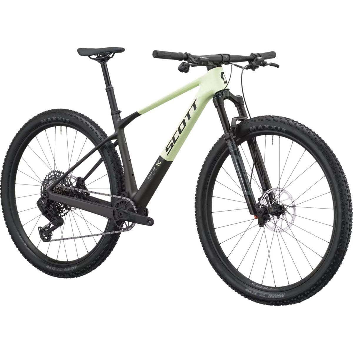 Hardtail MTB Scott Scale RC Team Cream Green/Carbon Black