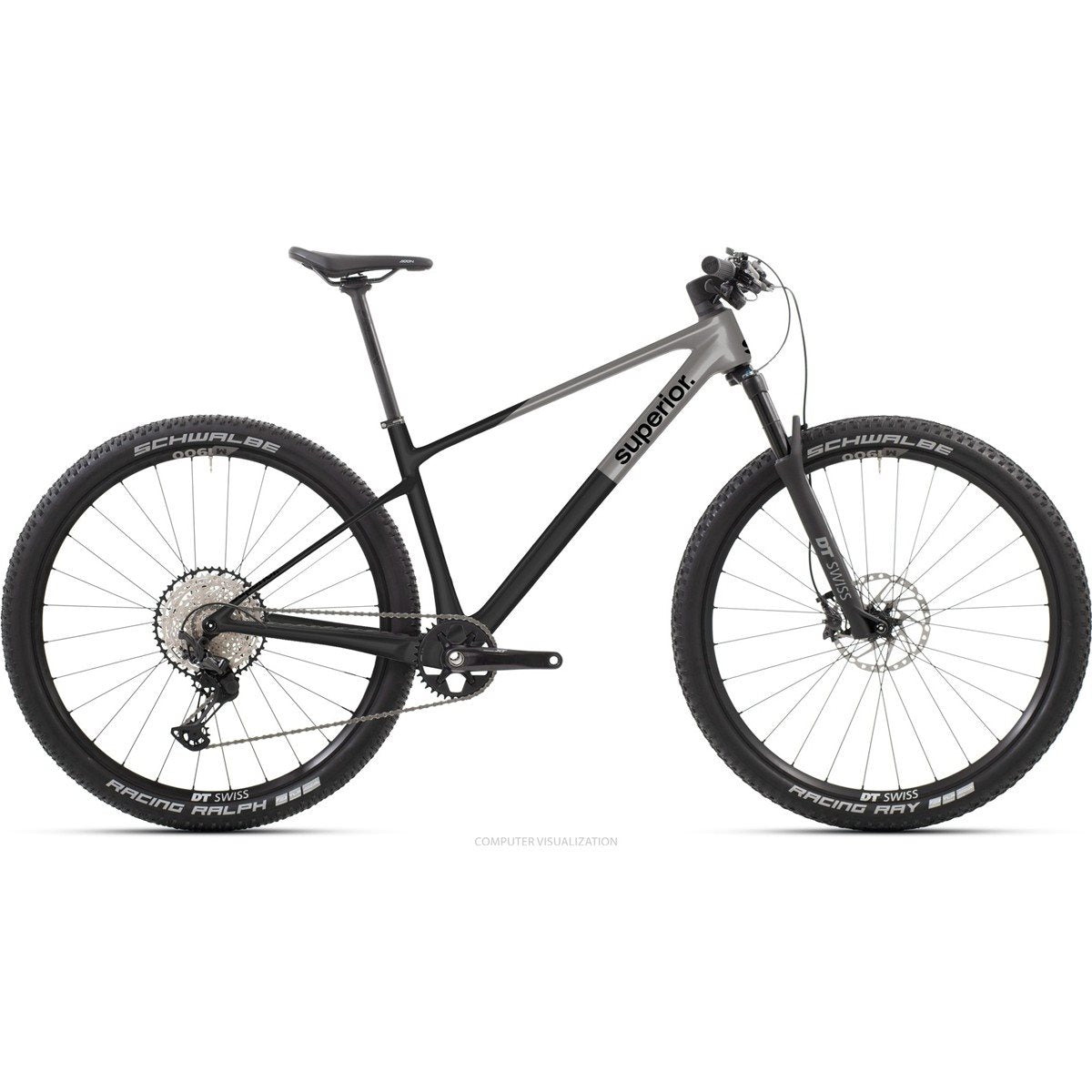 Hardtail MTB Superior XP 9.1 Matte Dark Chrome/Carbon