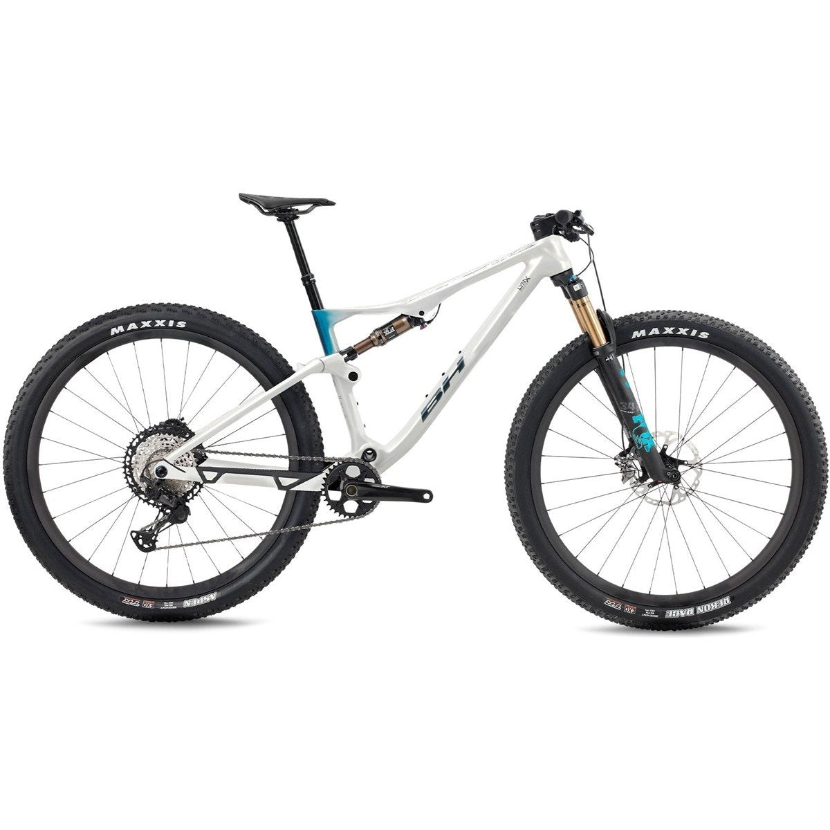 Heldämpad MTB BH Lynx Race 8.0 White/Ocean/Ocean
