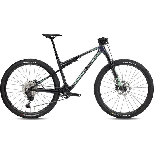 Heldämpad MTB BH Lynx SLS 6.5 Carbon/Light Green/Silver Blue