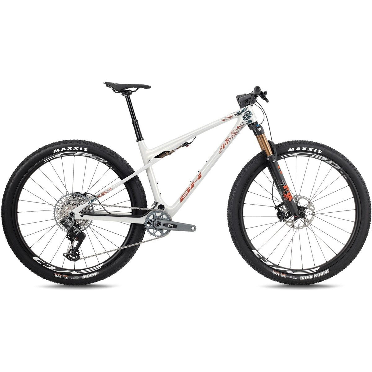 Heldämpad MTB BH Lynx SLS 8.5 White/Oxyde/Dark Green