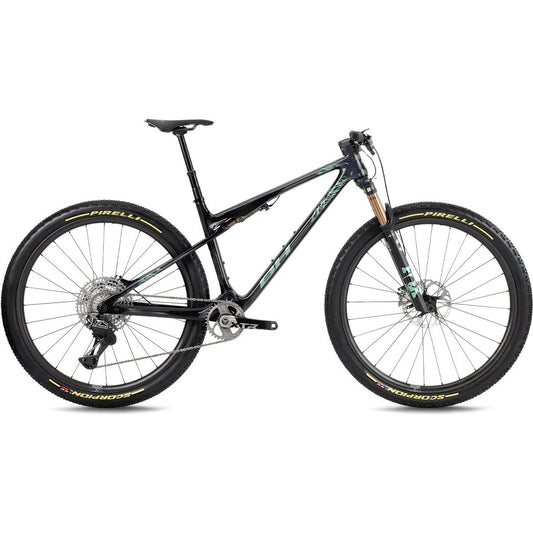 Heldämpad MTB BH Lynx SLS 9.0 Carbon/Light Green/Silver Blue