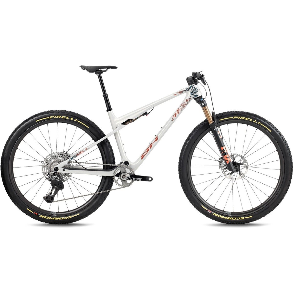 Heldämpad MTB BH Lynx SLS 9.0 White/Oxyde/Dark Green