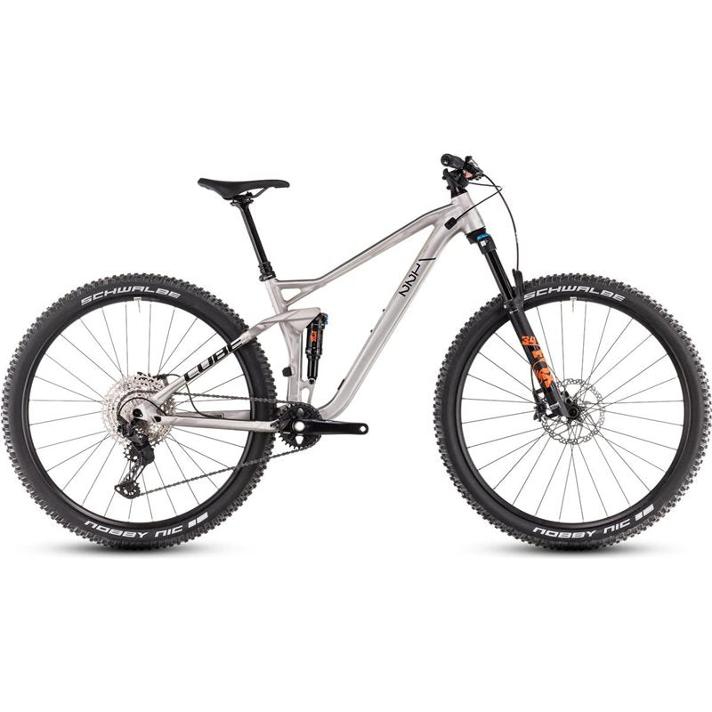 Heldämpad MTB Cube Stereo One22 Race Rawmetal/Black