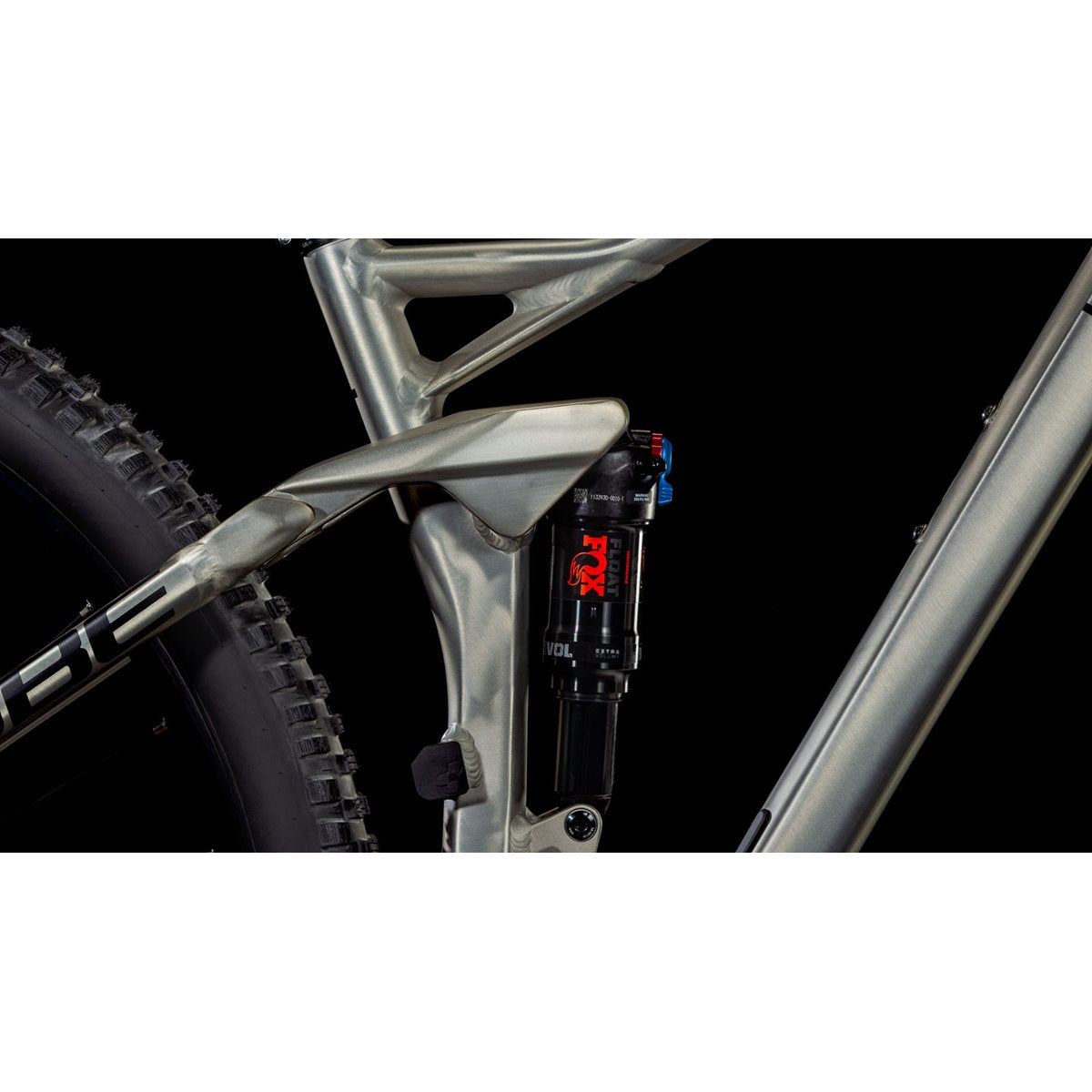 Heldämpad MTB Cube Stereo One22 Race Rawmetal/Black