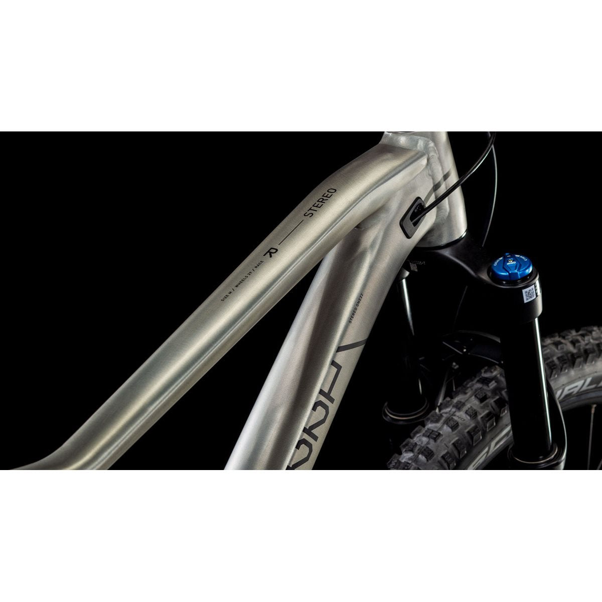 Heldämpad MTB Cube Stereo One22 Race Rawmetal/Black