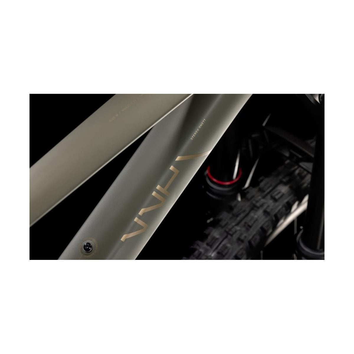 Heldämpad MTB Cube Stereo One77 C:68X TM 29 Dustyolive/Gold