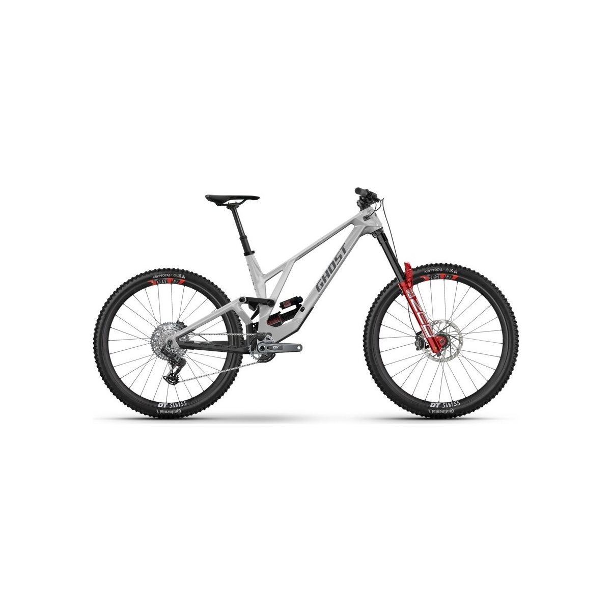 Heldämpad MTB Ghost Poacha Full Party Gray Silver/Gray Slab