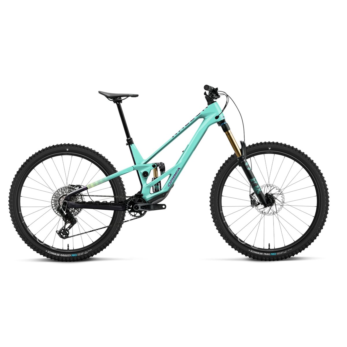 Heldämpad MTB Orbea Rallon E-LTD 442 Aloha Green/Fantasy Purple Carbon
