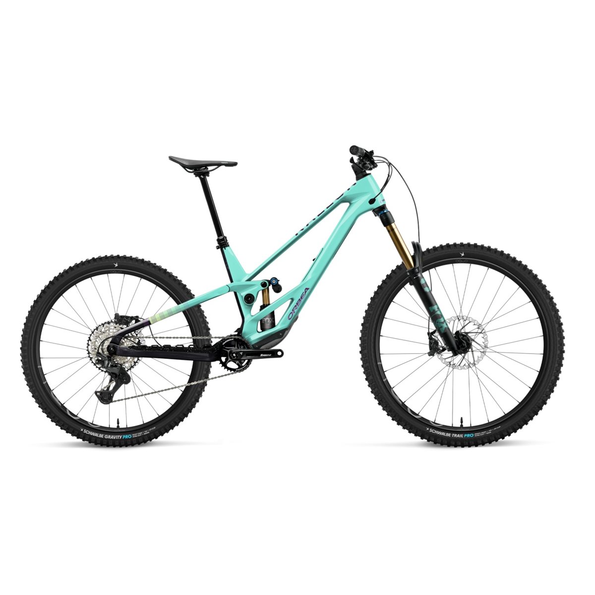 Heldämpad MTB Orbea Rallon E-Team 442 Aloha Green/Fantasy Purple Carbon