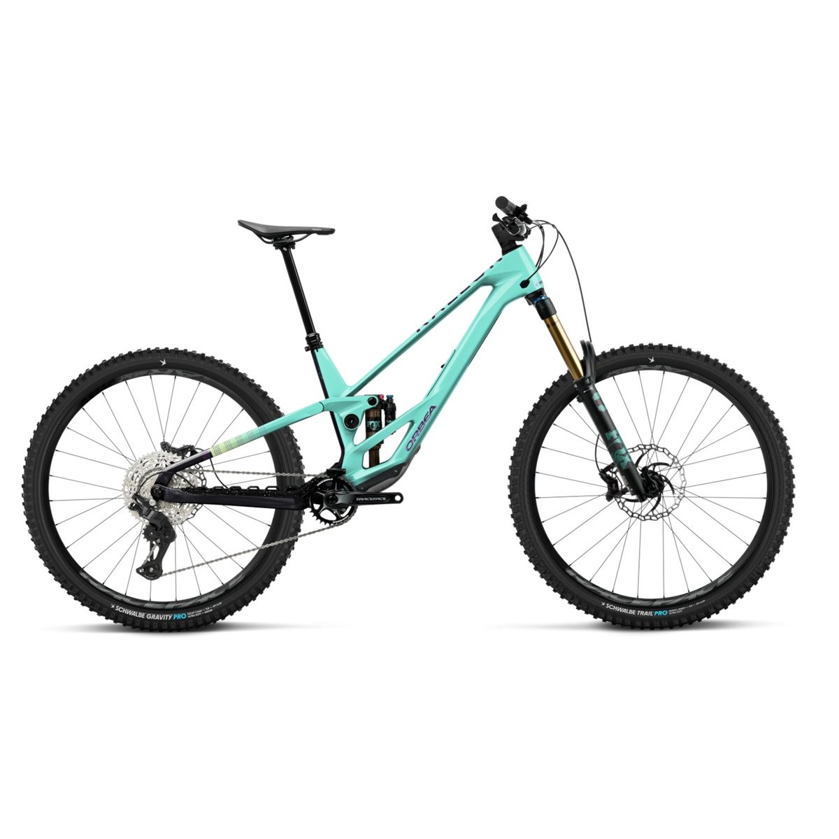Heldämpad MTB Orbea Rallon E10 450 Aloha Green/Fantasy Purple Carbon