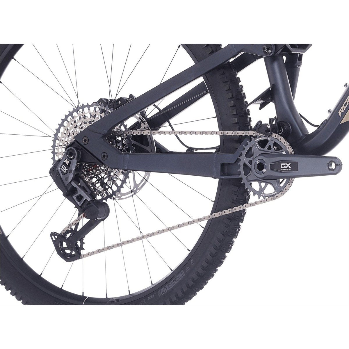 Heldämpad MTB Rock Machine Whizz FS I 90 AXS 29 Matte Deep Ocean Blue