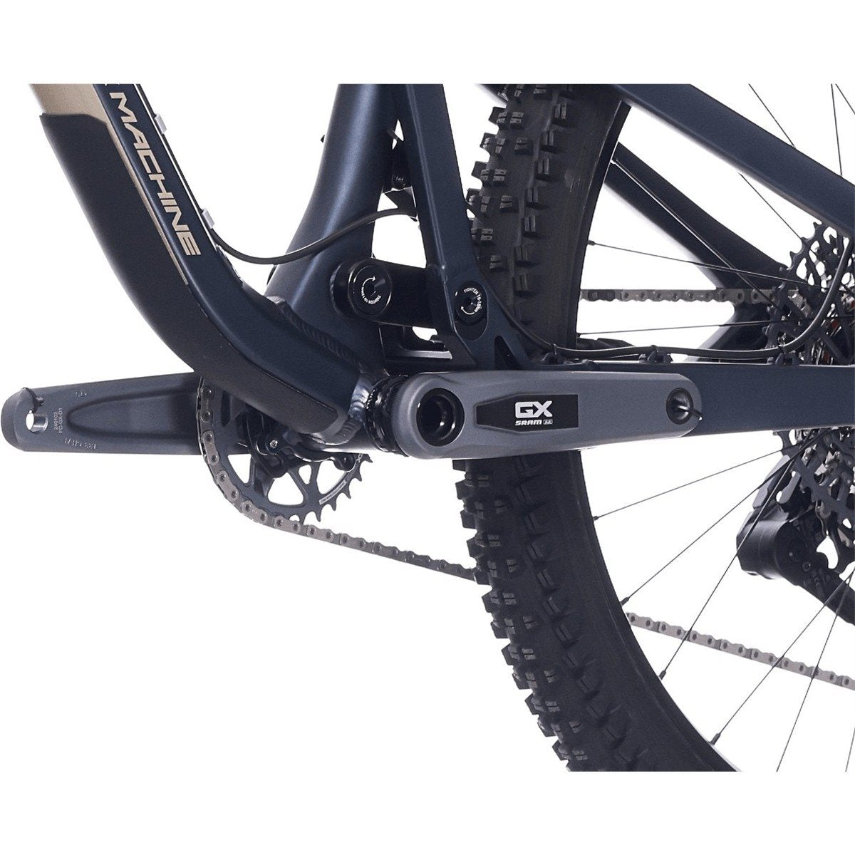Heldämpad MTB Rock Machine Whizz FS II 90 AXS 29/27.5 Matte Deep Ocean Blue