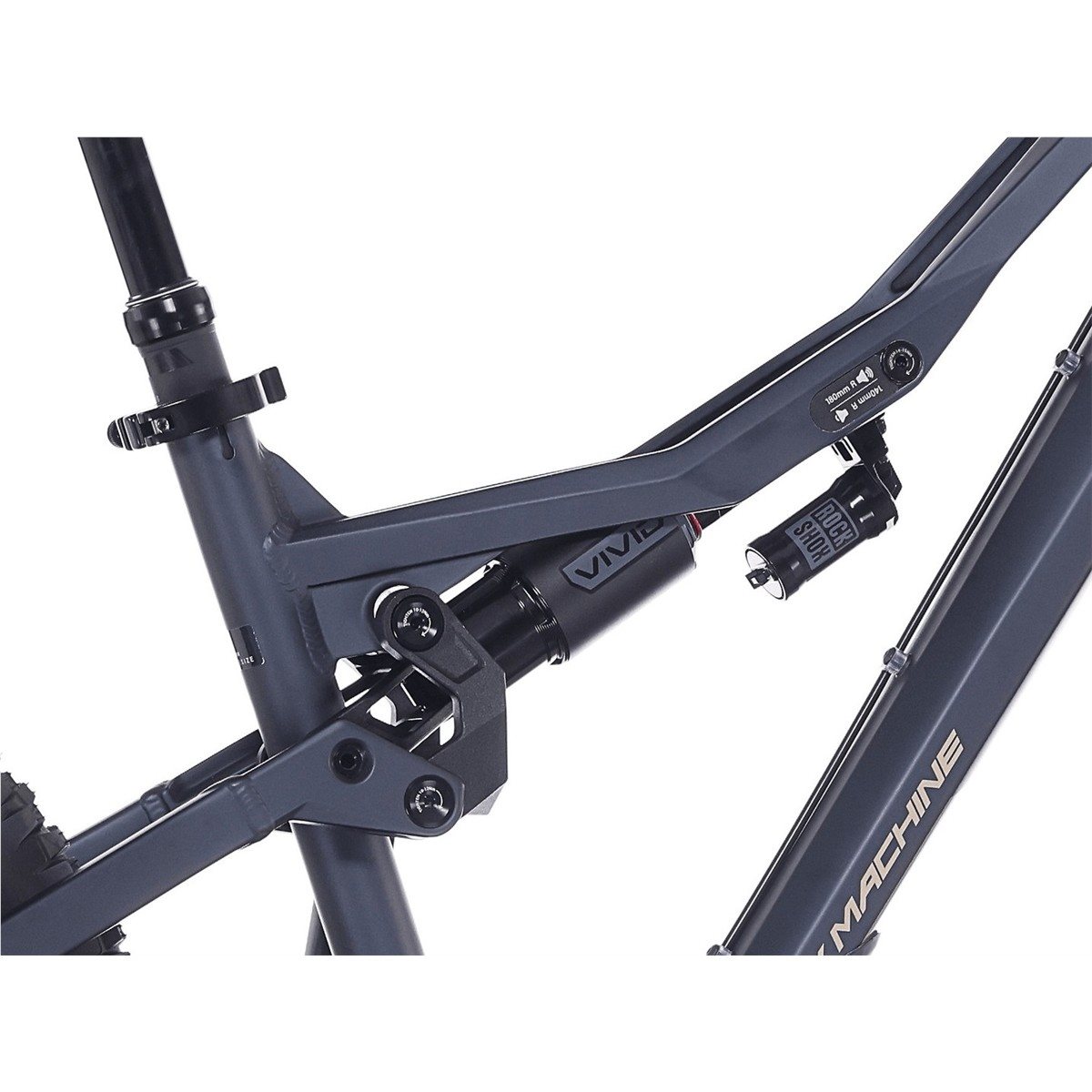 Heldämpad MTB Rock Machine Whizz FS III 50 27.5 Matte Deep Ocean Blue