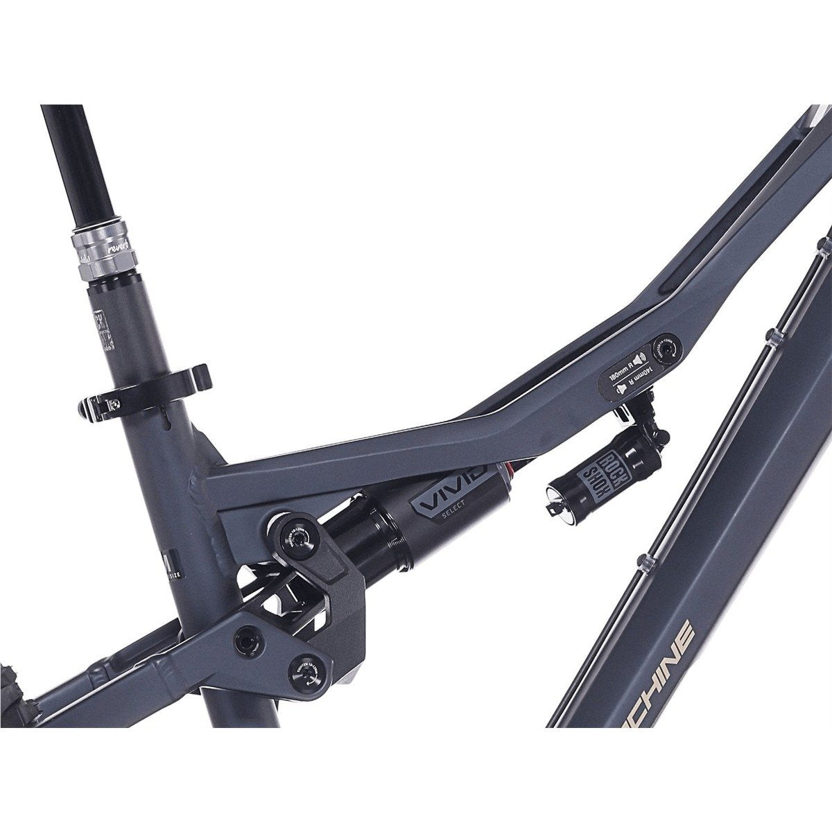Heldämpad MTB Rock Machine Whizz FS III 90 AXS 27.5 Matte Deep Ocean Blue