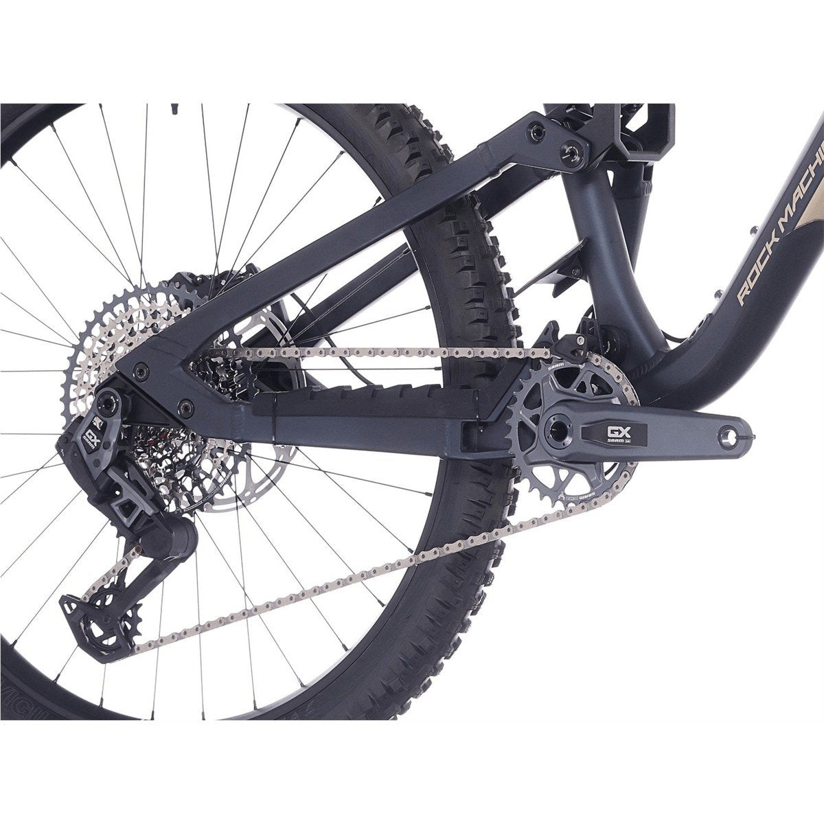 Heldämpad MTB Rock Machine Whizz FS III 90 AXS 27.5 Matte Deep Ocean Blue