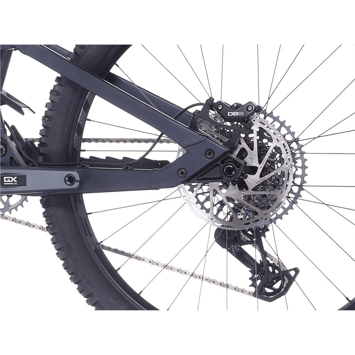 Heldämpad MTB Rock Machine Whizz FS III 90 AXS 27.5 Matte Deep Ocean Blue
