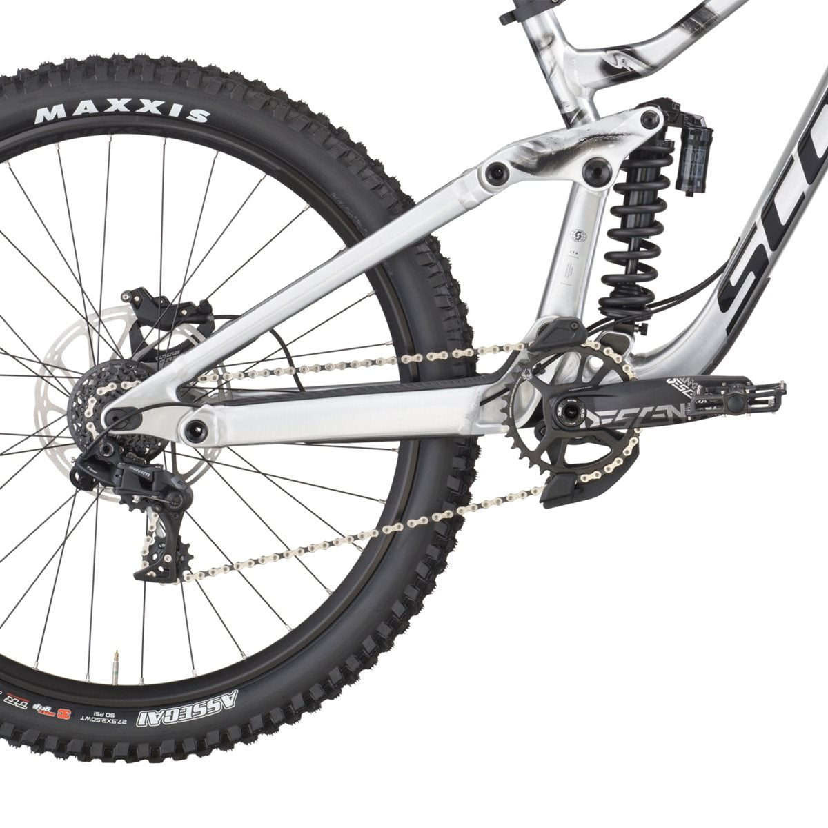 Heldämpad MTB Scott Downhill Gambler 20 Alloy Silver