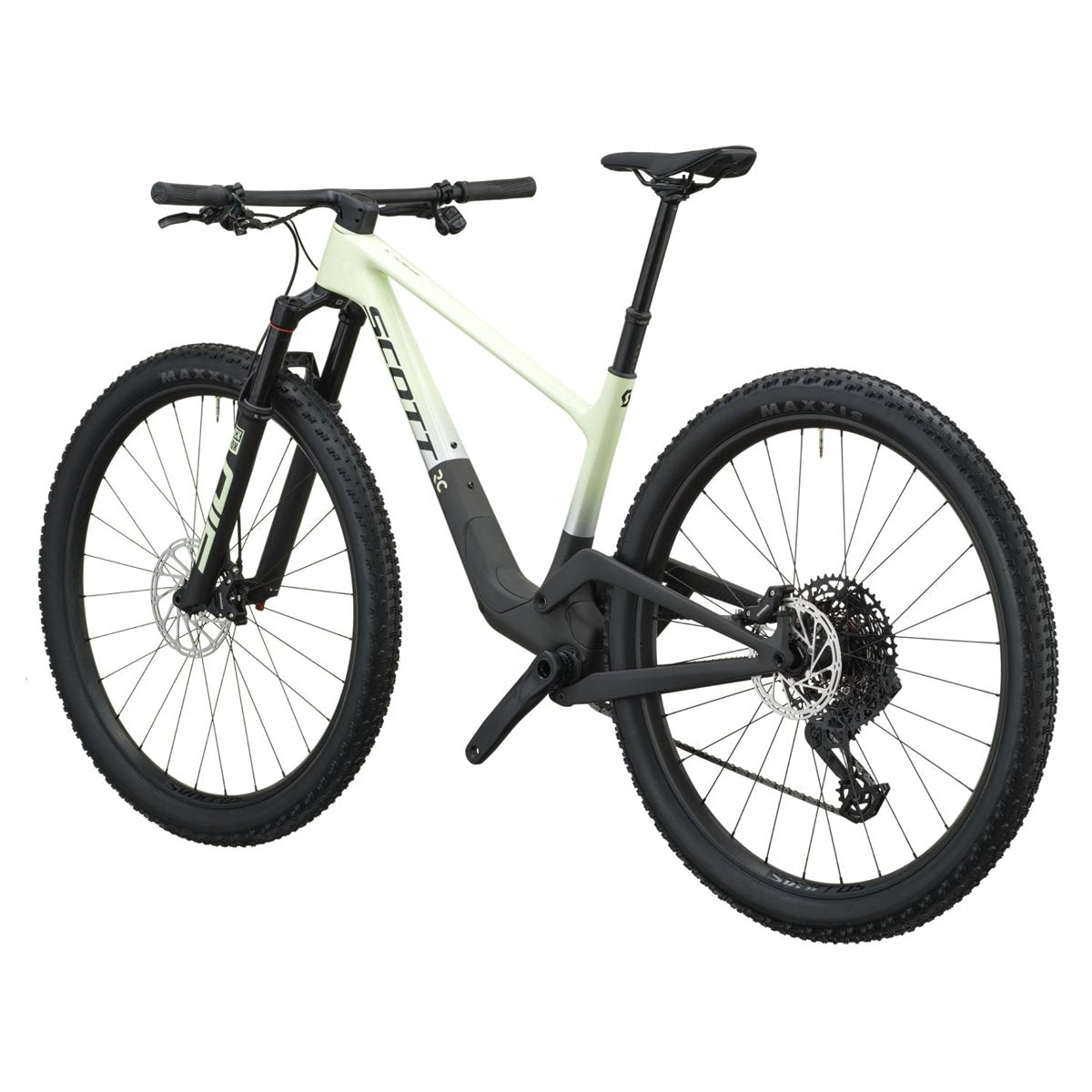 Heldämpad MTB Scott Spark RC Team Cream Green/Carbon Black