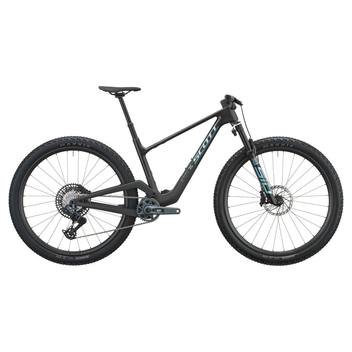 Heldämpad MTB Scott Spark RC Team Issue Carbon Black