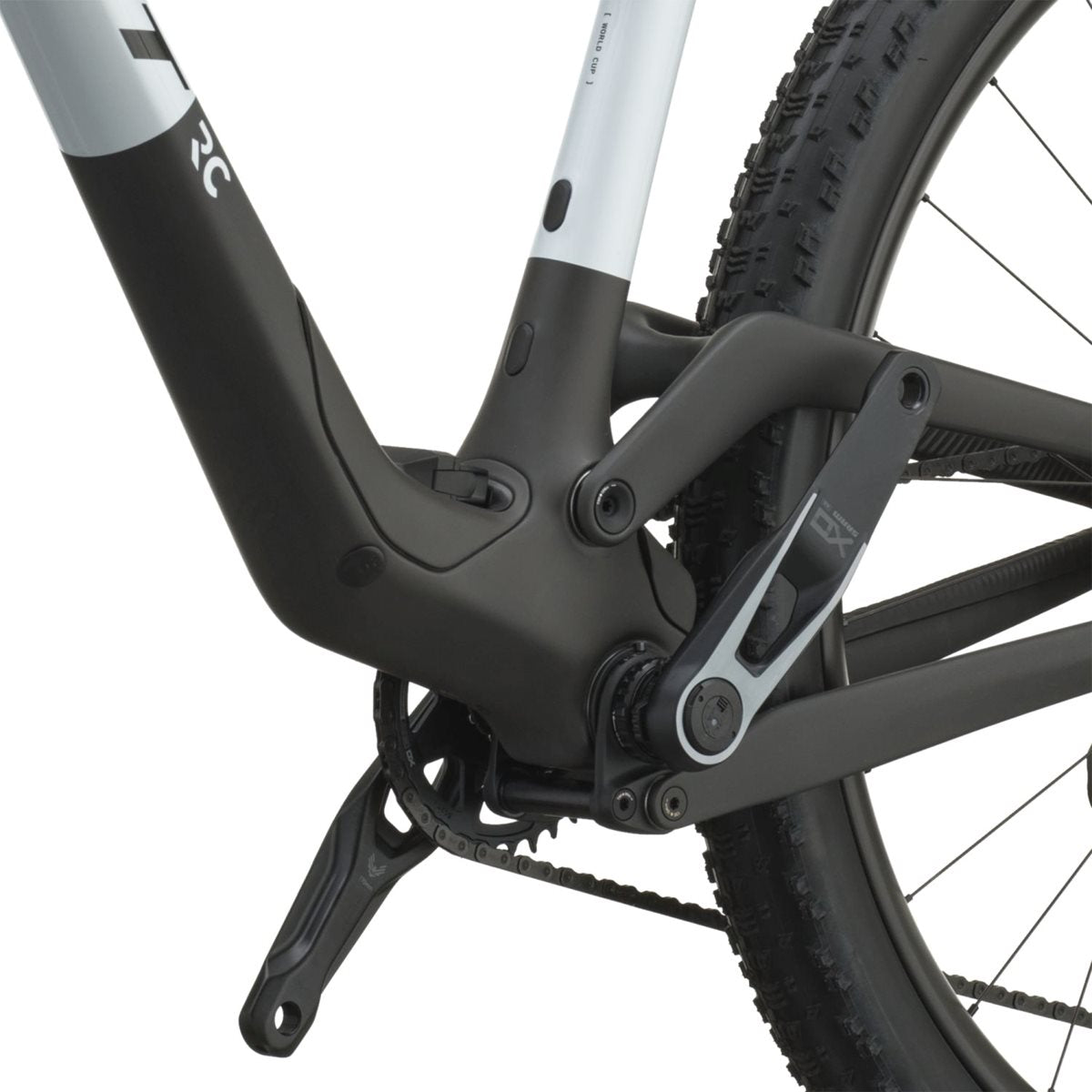 Heldämpad MTB Scott Spark RC World Cup Cumulus White/Carbon Black