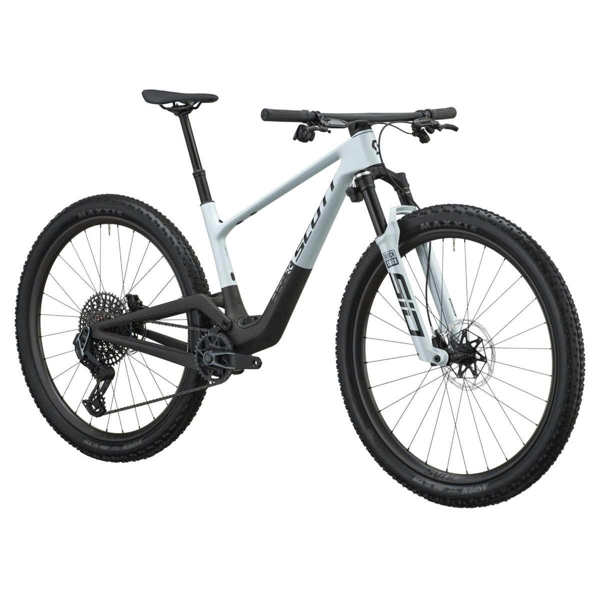 Heldämpad MTB Scott Spark RC World Cup Cumulus White/Carbon Black