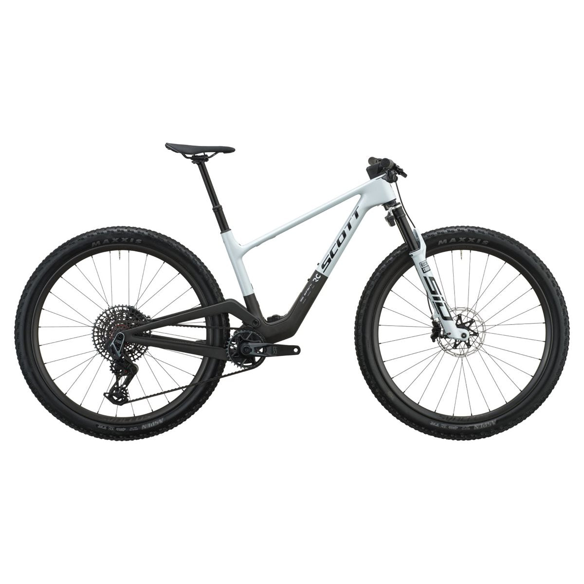 Heldämpad MTB Scott Spark RC World Cup Cumulus White/Carbon Black