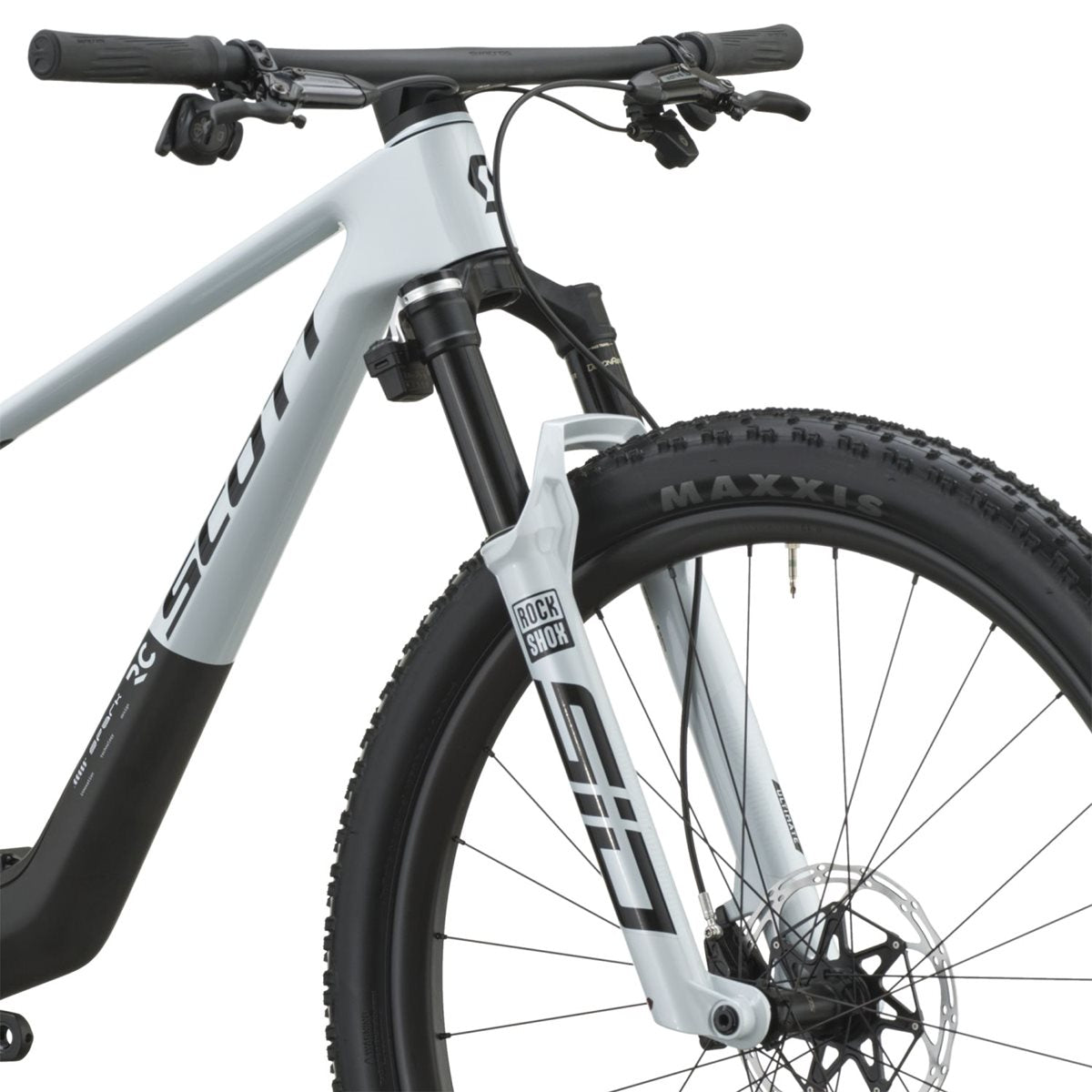 Heldämpad MTB Scott Spark RC World Cup Cumulus White/Carbon Black