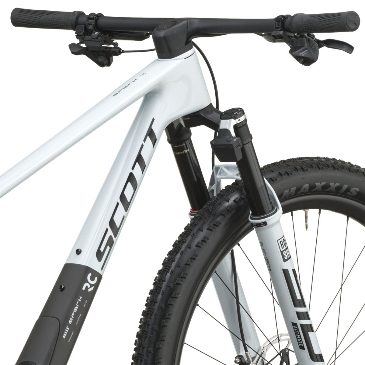 Heldämpad MTB Scott Spark RC World Cup Cumulus White/Carbon Black