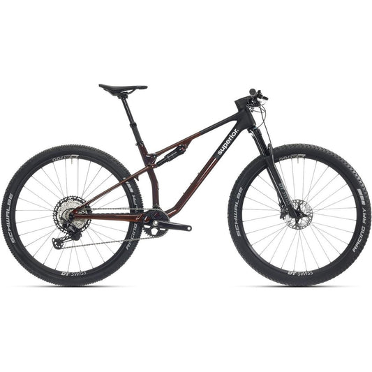 Heldämpad MTB Superior XF 9.5 Team Gloss Red Carbon/Black