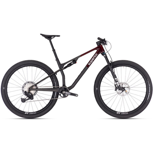 Heldämpad MTB Superior XF 9.6 Team Red Carbon/Matte Carbon