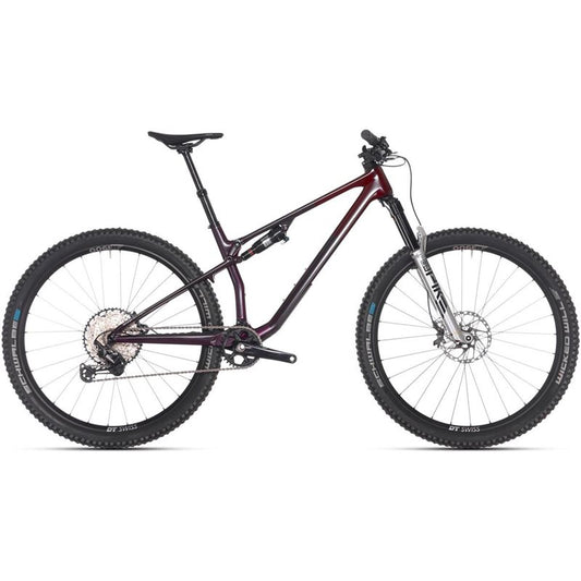 Heldämpad MTB Superior XF 9.7 DC Matte Carbon Berry