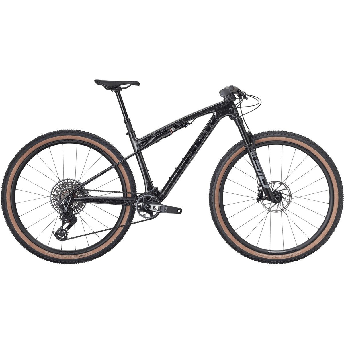 Heldämpad MTB Trek Supercaliber SLR 9.8 XO AXS Carbon Smoke/Galactic Grey Marble