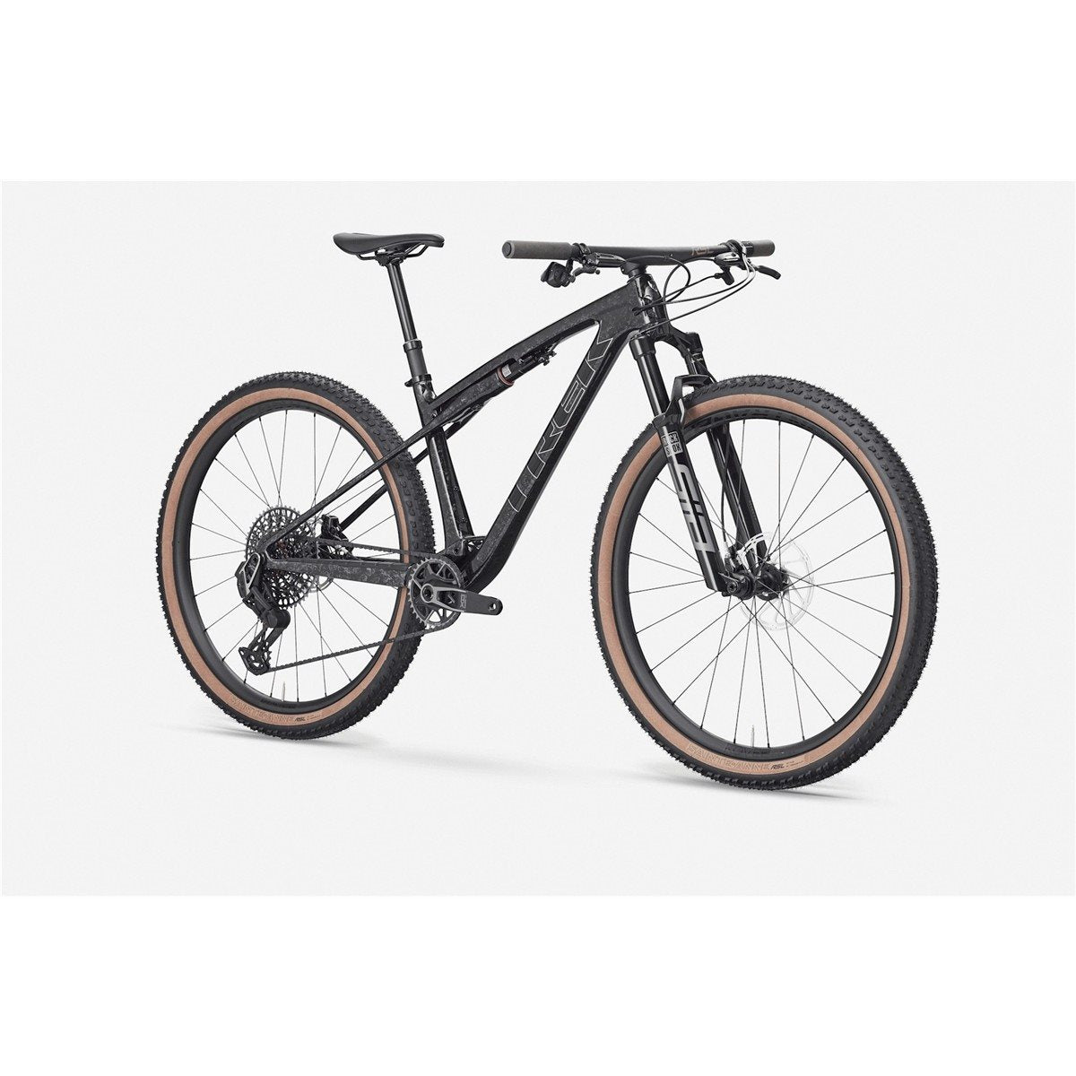 Heldämpad MTB Trek Supercaliber SLR 9.8 XO AXS Carbon Smoke/Galactic Grey Marble