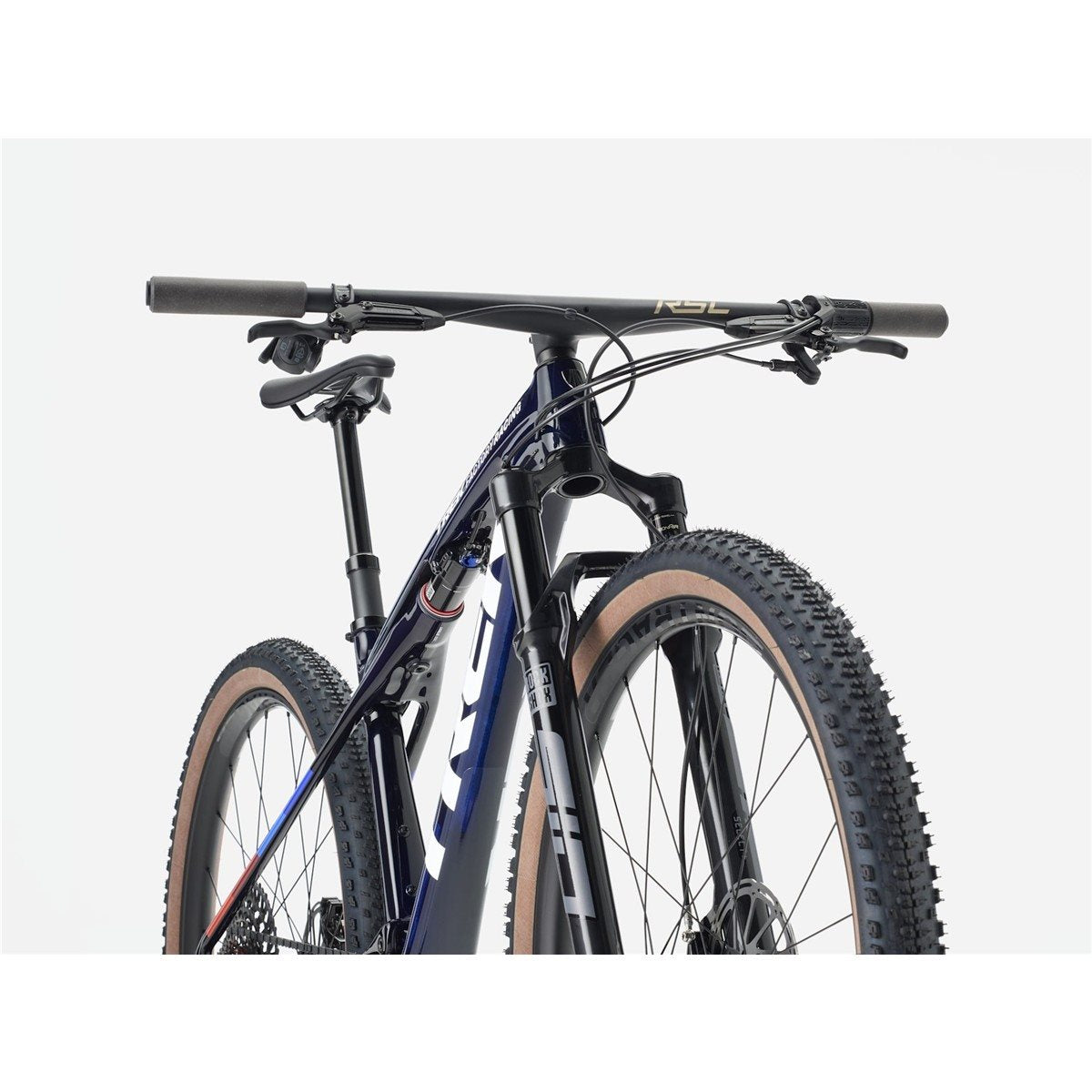 Heldämpad MTB Trek Supercaliber SLR 9.8 XO AXS Navy Smoke