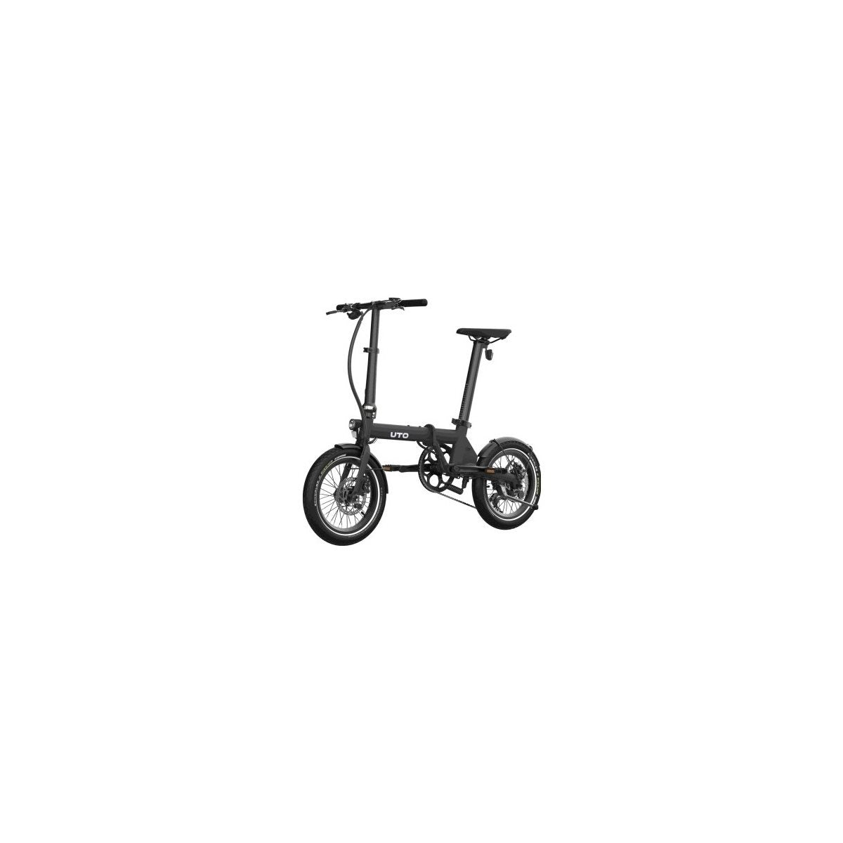 Hopfällbar Elcykel UTO Og16 Onyx Black 16"