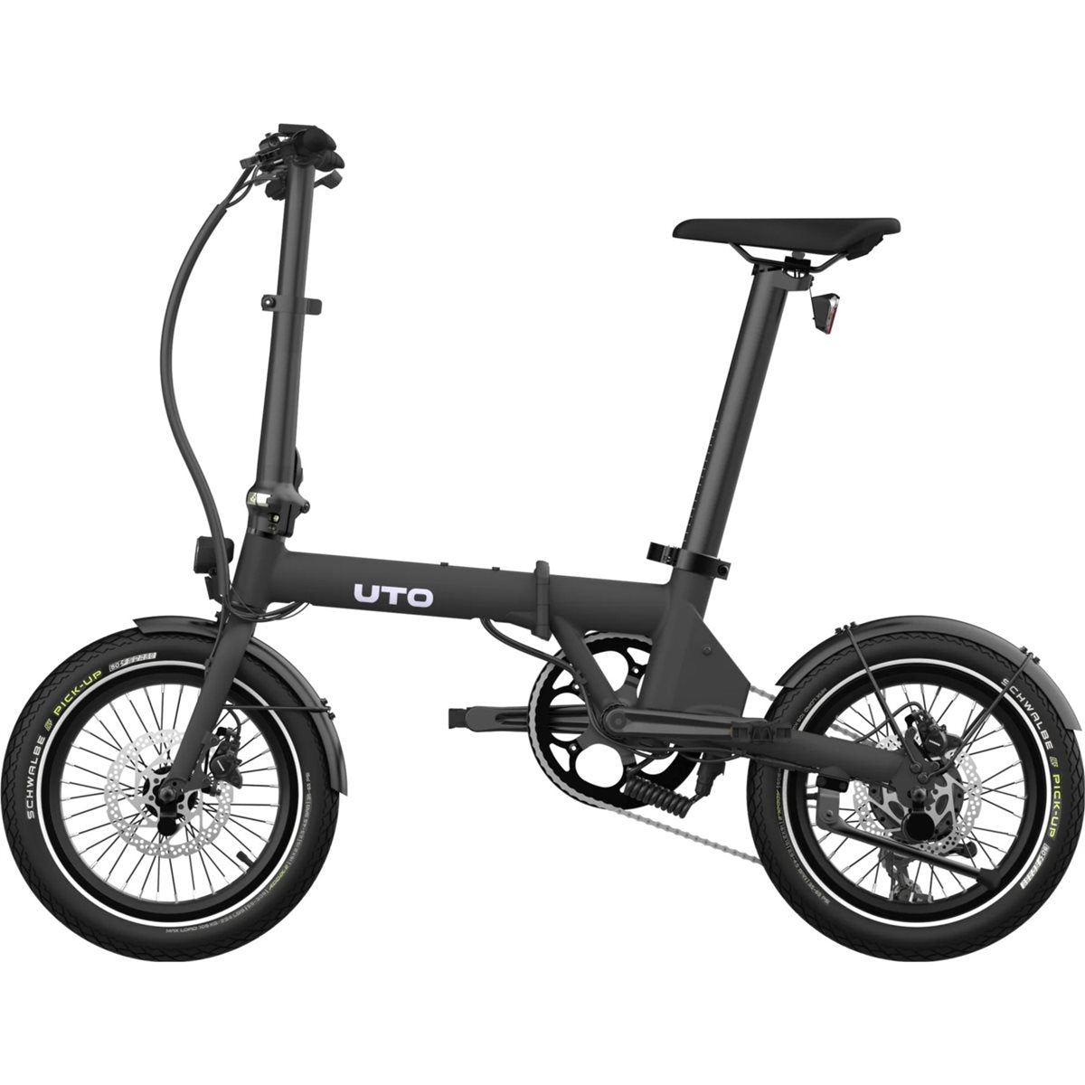Hopfällbar Elcykel UTO Og16 Onyx Black 16"