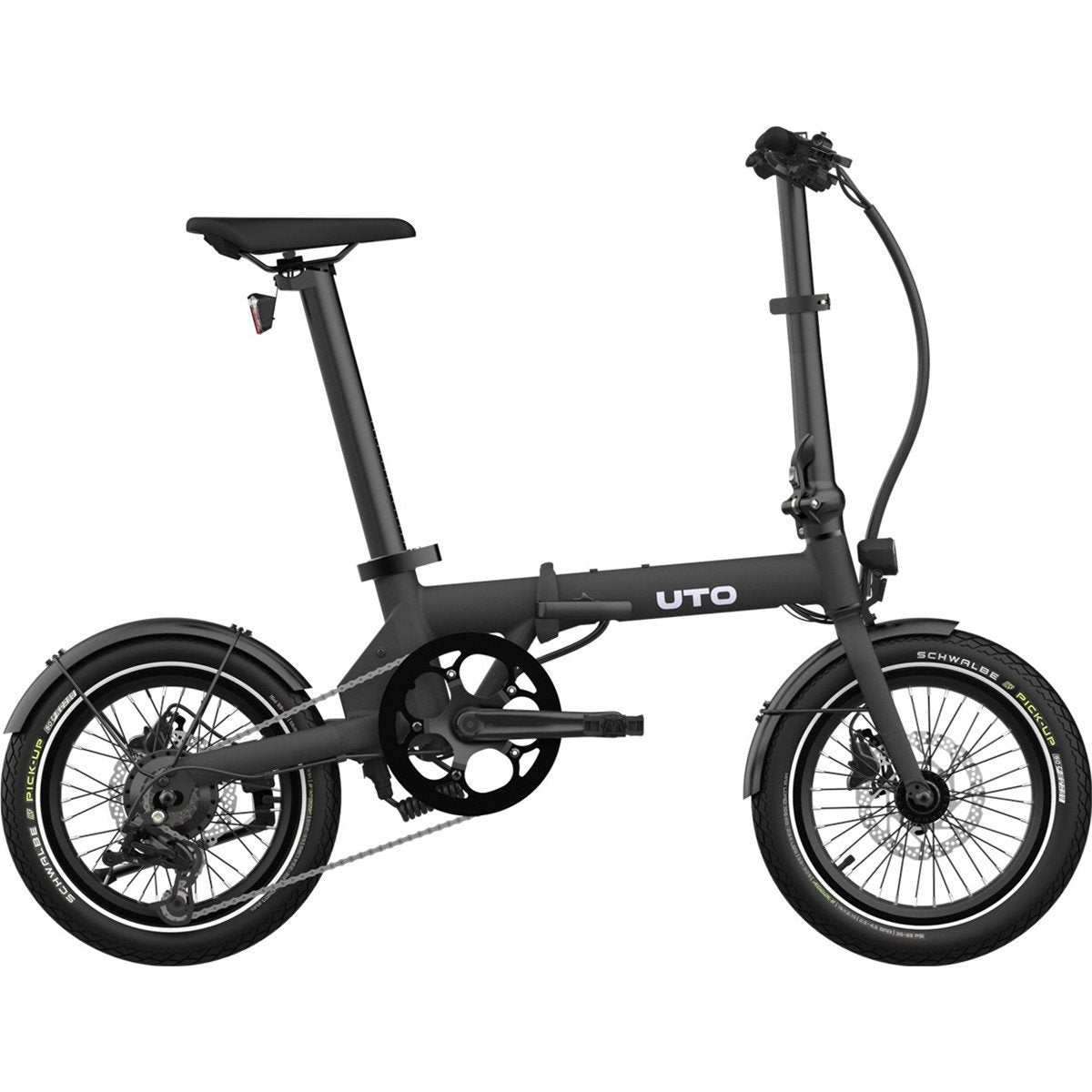 Hopfällbar Elcykel UTO Og16 Onyx Black 16"