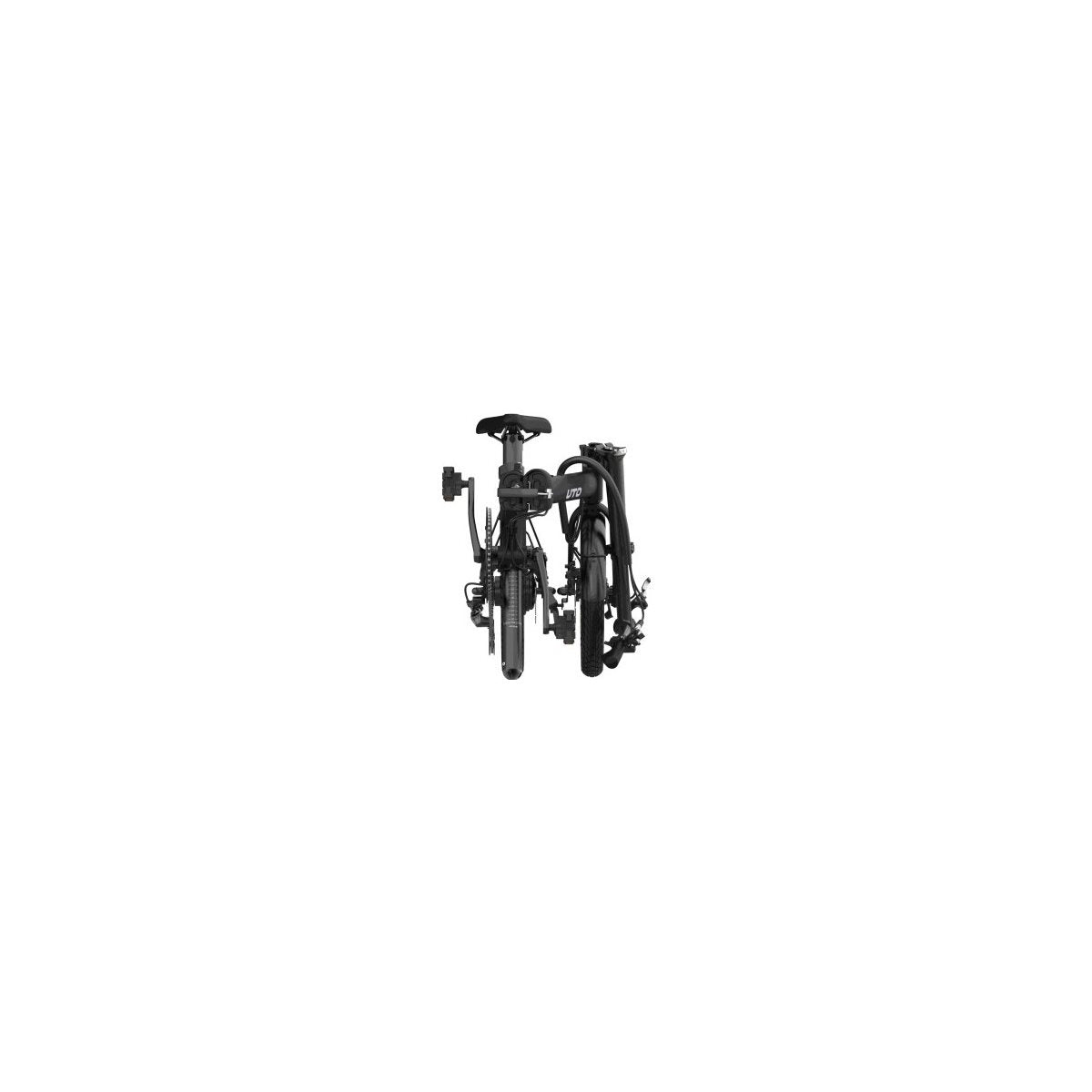 Hopfällbar Elcykel UTO Og16 Onyx Black 16"